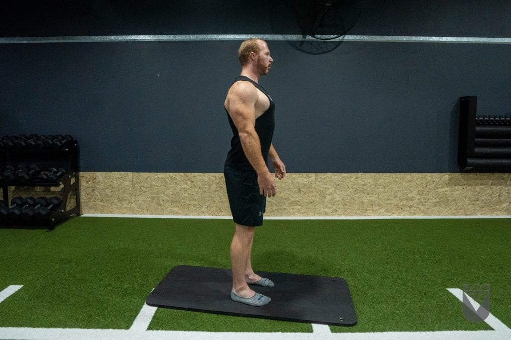 Standing Rear Lift Chest Stretch 1