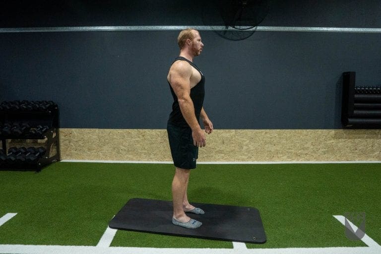 Standing Rear Lift Chest Stretch 1