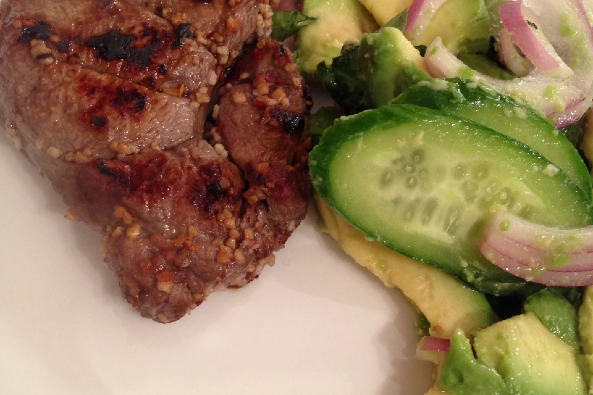 Chargrilled chilli beef and avocado - BDS 5